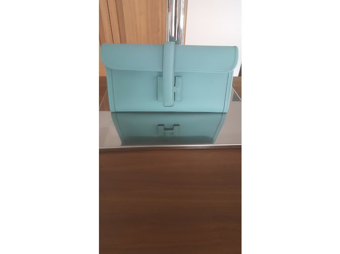 Hermès HERMES JIGE POUCH Blu - vista 7
