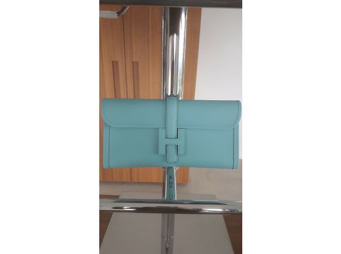Hermès HERMES JIGE POUCH Blu - vista 8