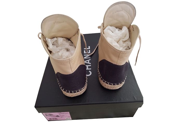 Chanel Espadrilles Black Beige - view 2
