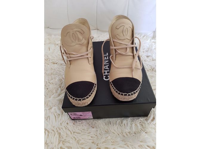 Chanel Espadrilles Black Beige - view 3