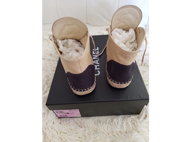 Chanel Espadrilles Black Beige - view 4