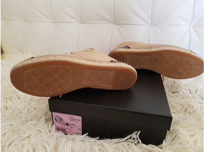 Chanel Espadrilles Black Beige - view 5