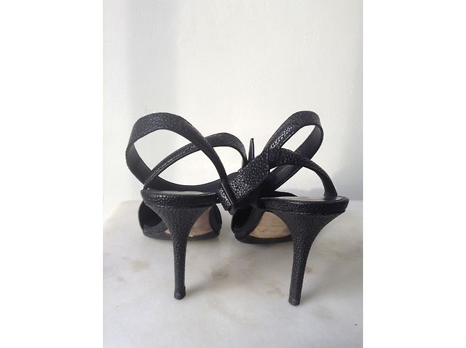Décolleté Alexander Wang in pelle nera 9cm Nero - vista 5