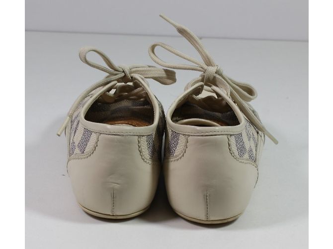 Baskets Louis Vuitton Damier Azur Bleu Ivoire Taille 29 Blanc cassé - vue 4