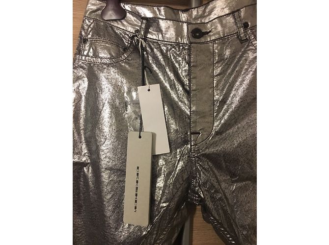 Rick Owens silver denim - view 3