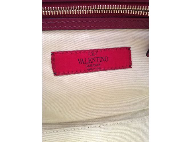 Borsa piccola Valentino Garavani Rockstud in pelle rosso scuro Bordò - vista 6