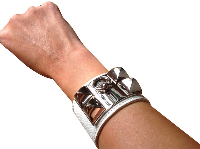 Hermès Pulsera Blanco - vista 2