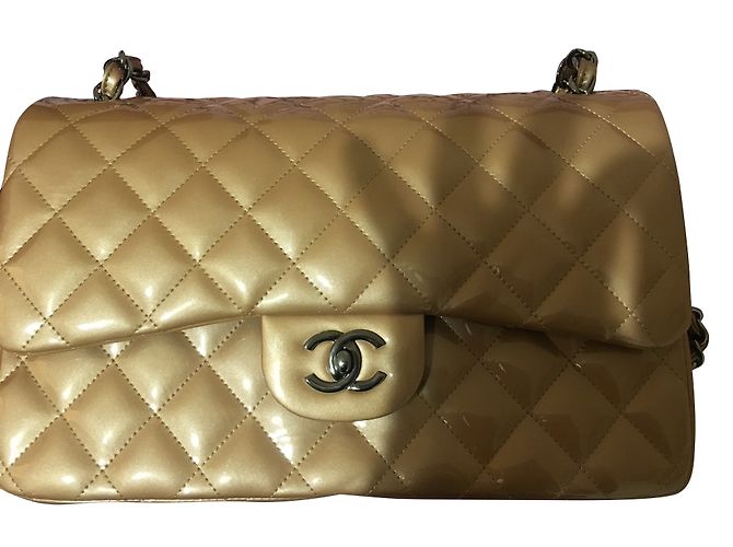 Timeless Chanel Handtasche Beige - Ansicht 2
