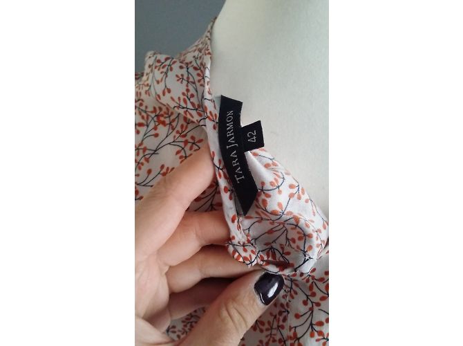 Tara Jarmon Seidenbluse Rosa Orange Creme Pink - Ansicht 8