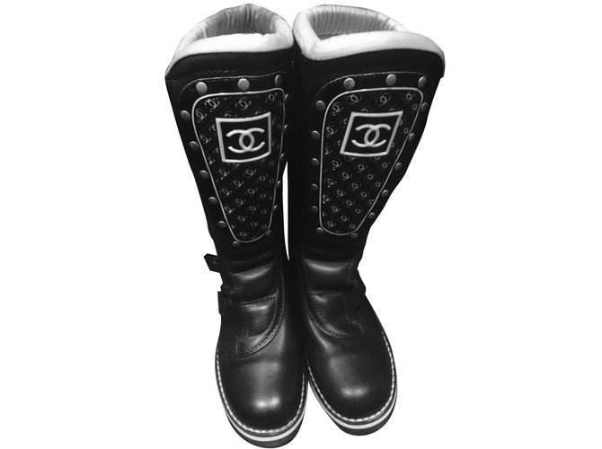 Chanel Botas de moto tamaño 39 Negro - vista 2