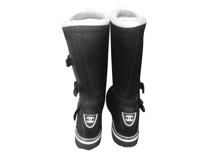 Chanel Botas de moto tamaño 39 Negro - vista 3