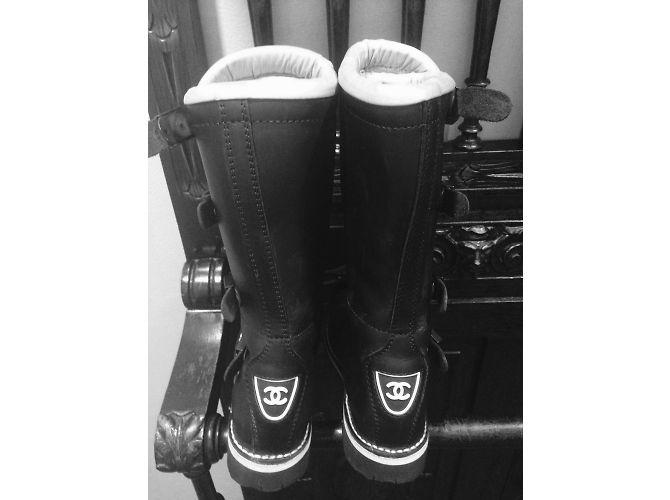 Chanel Botas de moto tamaño 39 Negro - vista 6