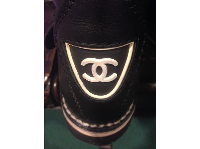 Chanel Botas de moto tamaño 39 Negro - vista 8