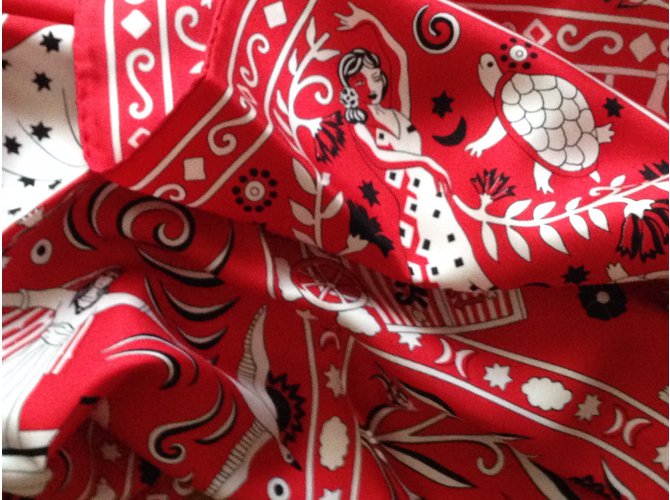 Hermès Cachecol Vermelho - vista 4
