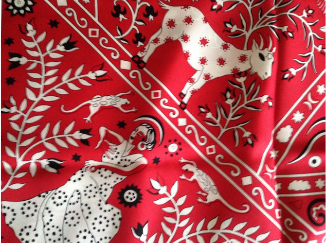 Hermès Cachecol Vermelho - vista 6