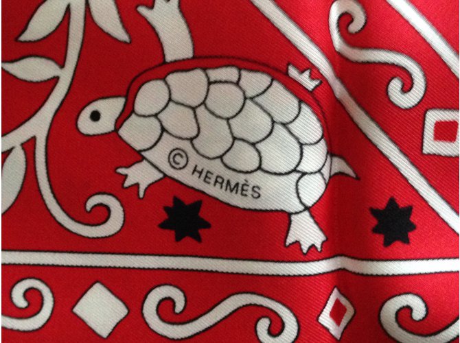 Hermès Cachecol Vermelho - vista 7