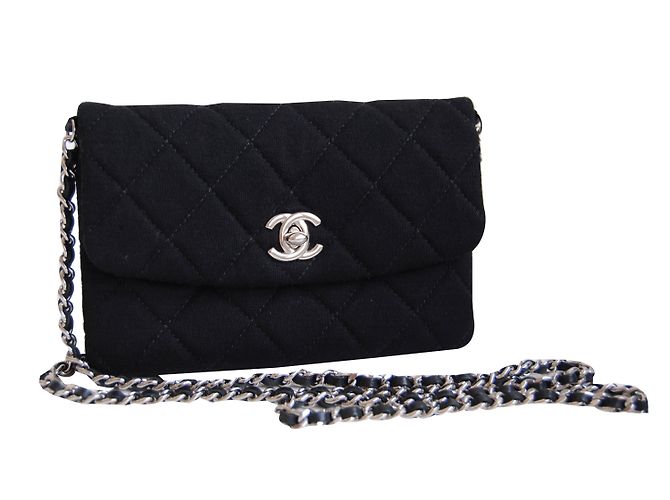 Timeless flap mini chanel bag Black - view 2