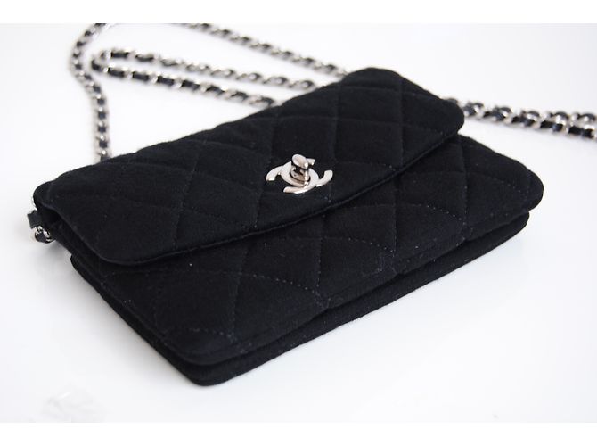 Timeless flap mini chanel bag Black - view 3