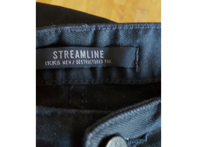 Jeans Ikks Neri in Cotone Taglia 31 Nero - vista 8