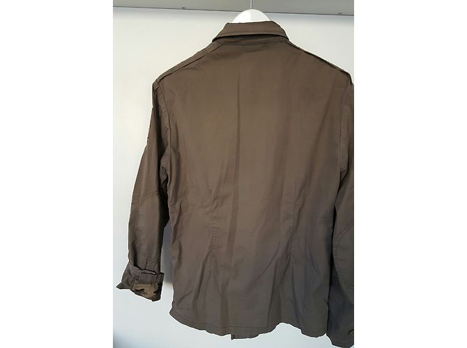 Autre Marque Camicia V9sage kaki in cotone Cachi - vista 4