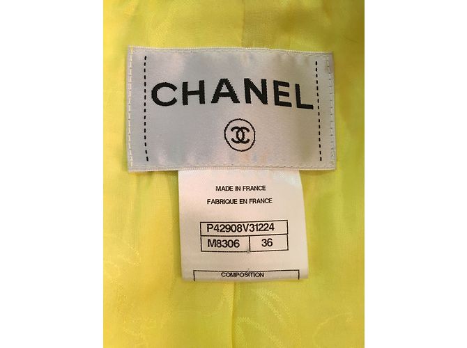 CHANEL TWEED LESAGE JACKET & ROCK SUIT Größe 36 Gelb - Ansicht 4