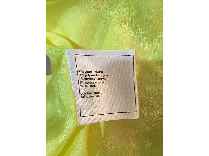 CHANEL TWEED LESAGE JACKET & ROCK SUIT Größe 36 Gelb - Ansicht 5