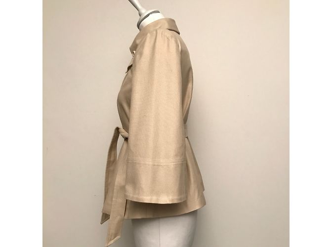 Gabardina Pinko de algodón beige - vista 4