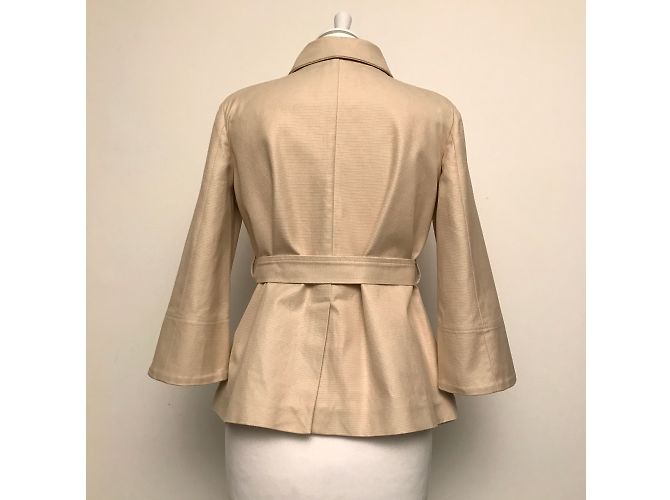 Gabardina Pinko de algodón beige - vista 5