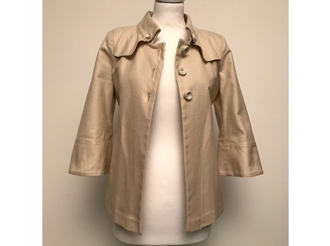 Gabardina Pinko de algodón beige - vista 7
