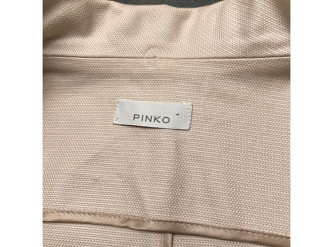 Gabardina Pinko de algodón beige - vista 8