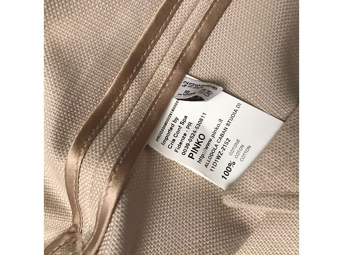 Gabardina Pinko de algodón beige - vista 9