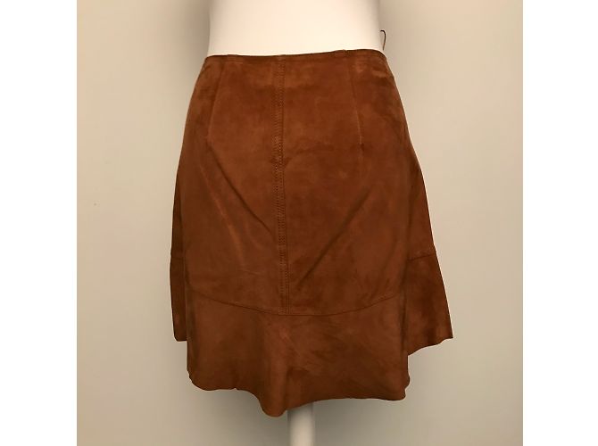 Pinko Wildlederrock in Cognac - Ansicht 5