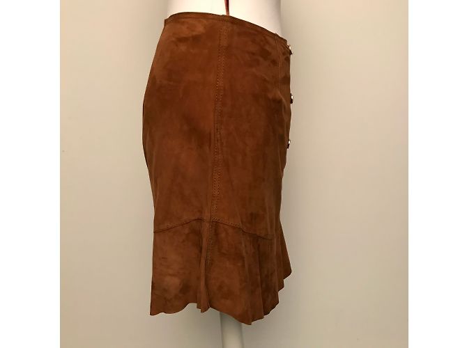 Pinko Wildlederrock in Cognac - Ansicht 6