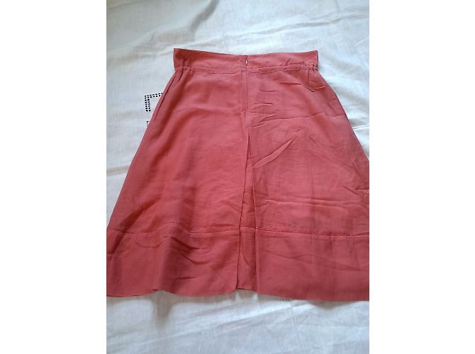 Falda Kenzo Coral de Seda y Algodón con Pompones - vista 4