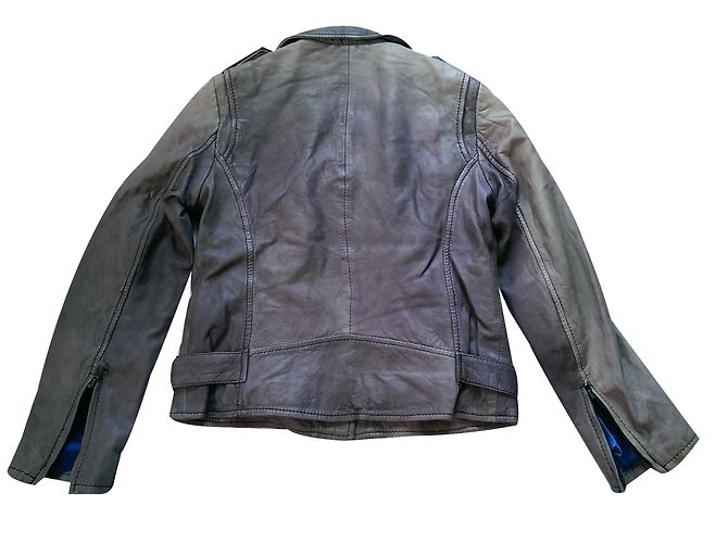 Autre Marque Serge Pariente Bikerjacken Grau - Ansicht 2