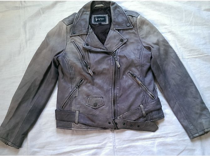 Autre Marque Serge Pariente Bikerjacken Grau - Ansicht 3