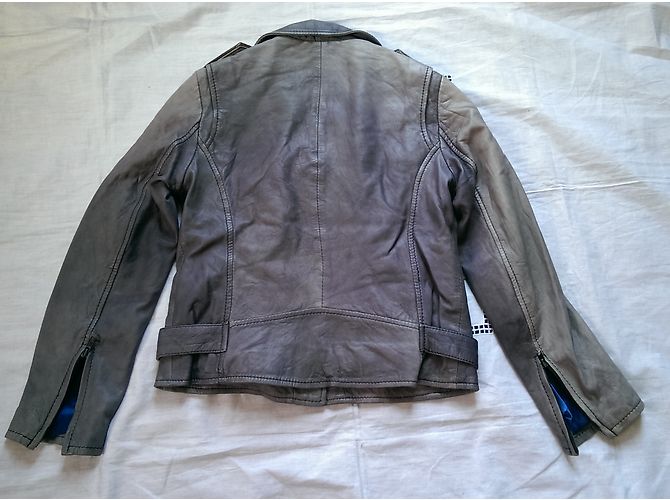 Autre Marque Serge Pariente Bikerjacken Grau - Ansicht 4