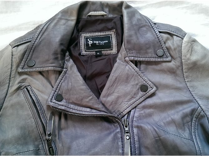 Autre Marque Serge Pariente Bikerjacken Grau - Ansicht 6
