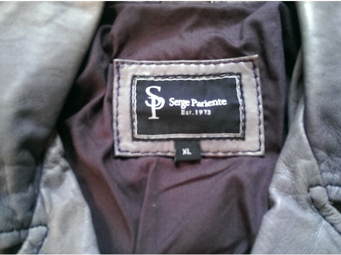 Autre Marque Serge Pariente Bikerjacken Grau - Ansicht 7