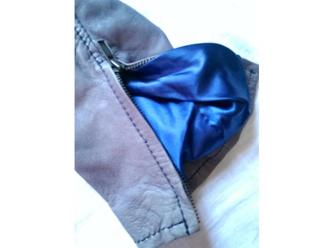 Autre Marque Serge Pariente Bikerjacken Grau - Ansicht 9