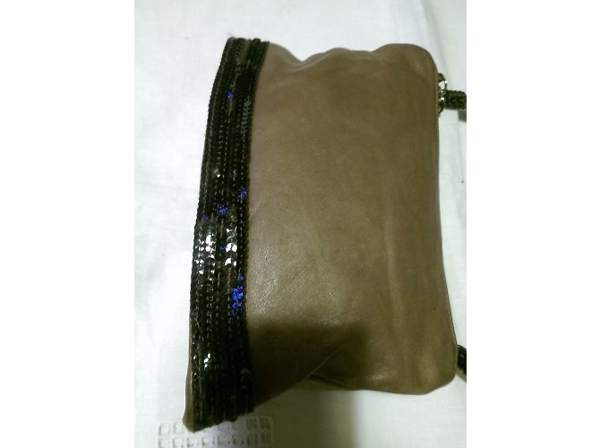 Pochette Vanessa Bruno in pelle marrone - vista 3
