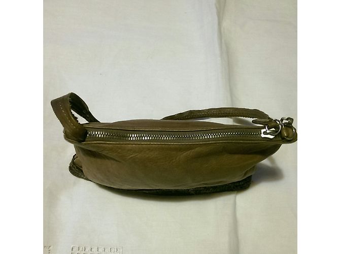 Pochette Vanessa Bruno in pelle marrone - vista 5