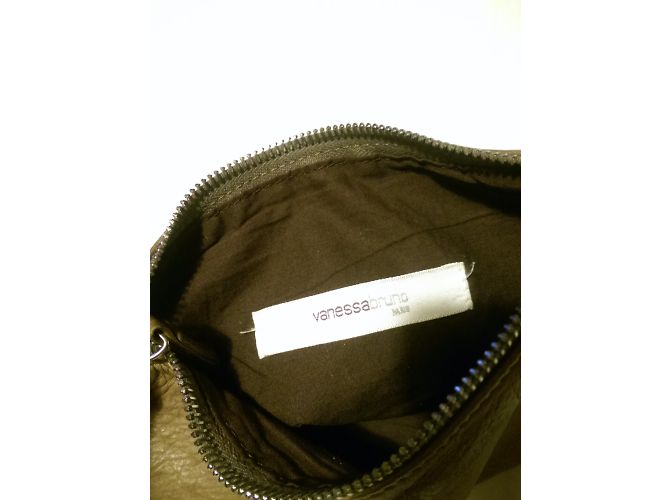 Pochette Vanessa Bruno in pelle marrone - vista 6