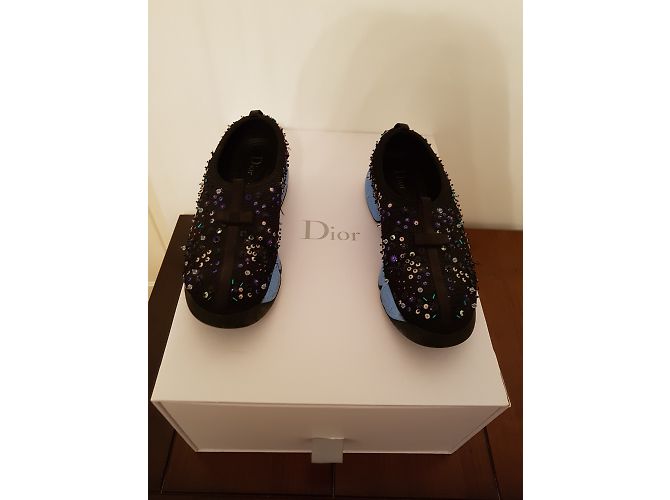 Dior Fusion Trainer Blau Stoff - Ansicht 3