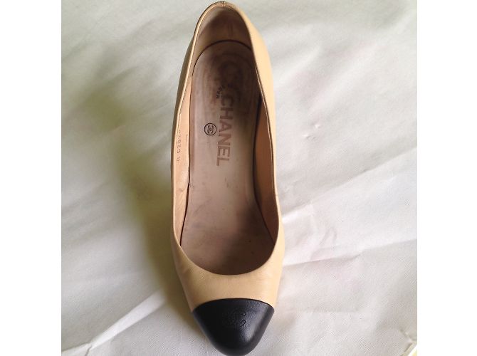 Chanel Leder Pumps Beige 38 - Ansicht 5