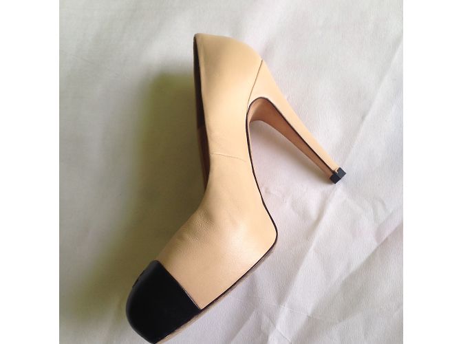 Chanel Leder Pumps Beige 38 - Ansicht 6