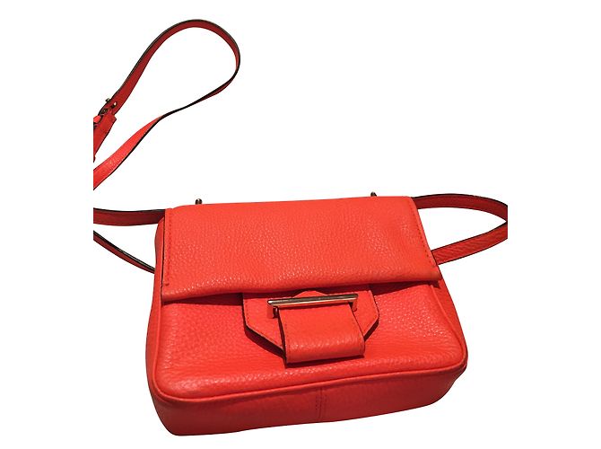 Borsa a tracolla Bandolieer Reed Krakoff in pelle arancione - vista 2