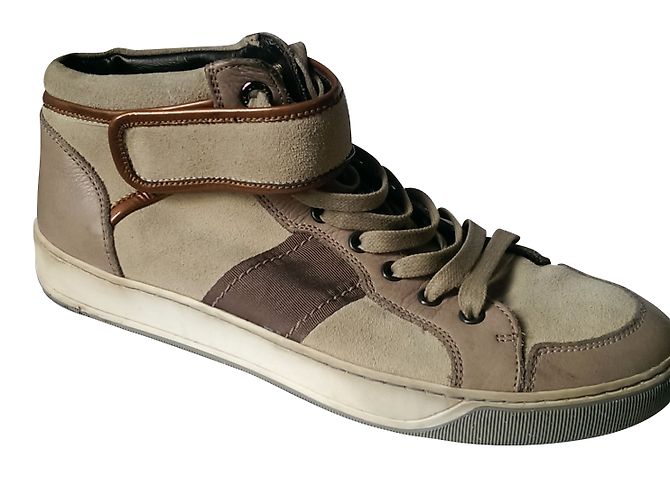 Sneaker Lanvin in pelle beige - vista 2
