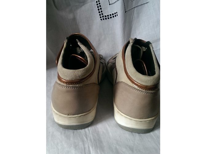Sneaker Lanvin in pelle beige - vista 3