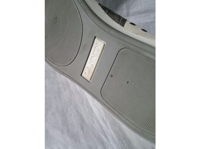 Sneaker Lanvin in pelle beige - vista 7